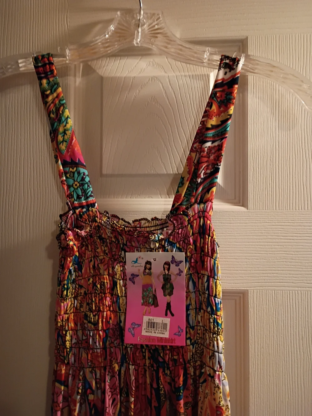 NWT Colorful Sleeveless Paisley Smocked Midi Dress - Picture 2 of 6